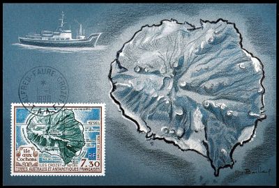 1990 - T.A.A.F. carte maximum n� PA 110 - Carte - L\'Ile aux Cochons