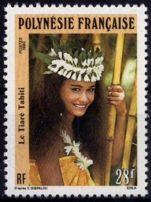 1990 - Timbres Polyn�sie 371/373 - Le Tiar� Tahiti