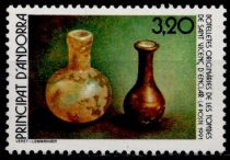 1991 - Andorre Fran&ccedil;ais Timbre n&deg; 404 - Vestiges des temps anciens