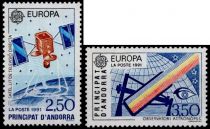 1991 - Andorre Fran&ccedil;ais Timbres n&deg; 402/403 - Europa