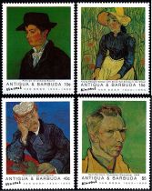 1991 - Antigua Timbres n° 1334/1337 - Peintres - Centenaire de la mort de Vincent Van Gogh (1853-1890) (1)