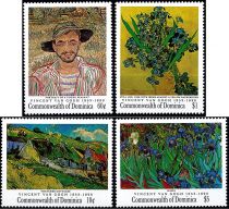 1991 - Dominique Timbres n° 1324/1327 - Peintres - Centenaire de la mort de Vincent Van Gogh (1853-1890) (2)