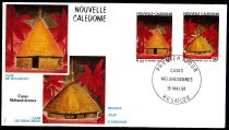1991 - FDC Nouvelle Calédonie 609/610 - Cases Calédonniennes
