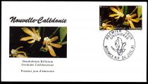 1991 - FDC Nouvelle Calédonie 614/615 - Flore calédonnienne, orchidées