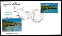 1991 - FDC Nouvelle Calédonie PA276/277 - Paysages régionnaux