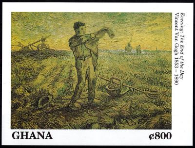 1991 - Ghana Bloc n� 177 - Peintres - Centenaire de la mort de Vincent Van Gogh (1853-1890) (2)