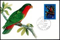1991 - Polynésie Française cartes maximum n° 383/384 - Oiseaux uniques au monde