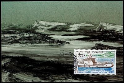 1991 - T.A.A.F. carte maximum n� 158 - Bateaux - La flotte de l\'Antarctique