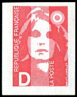 1991 - Timbre Adh�sif France Marianne Briat - 2 (2713)