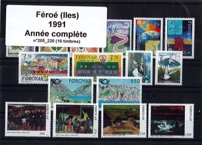 1991 F�ro� (Iles) 205_220 - Ann�e Compl�te