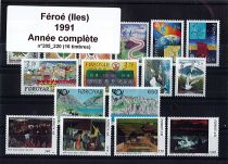 1991 Féroé (Iles) 205_220 - Année Complète