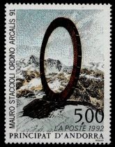 1992 - Andorre Fran&ccedil;ais Timbre n&deg; 423 - S&eacute;rie artistique