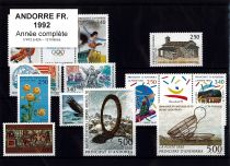 1992 - Andorre français timbres n° 413/424 - Année Complète