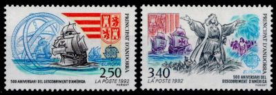 1992 - Andorre Fran�ais Timbres n� 416/417 - Europa