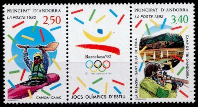 1992 - Andorre Fran�ais Timbres n� 418/419
