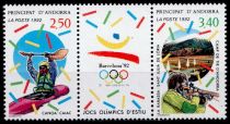 1992 - Andorre Fran&ccedil;ais Timbres n&deg; 418/419