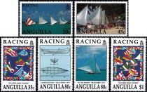 1992 - Anguilla Timbres n&deg; 799/804 - Course de voiliers