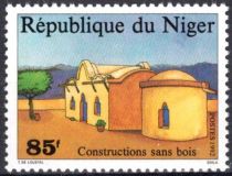 1992 - Niger Timbre n&deg; 828 - Construction sans bois