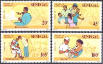 1992 - S&eacute;n&eacute;gal Timbres n&deg; 972/975 - Les Droits de l\'Enfant