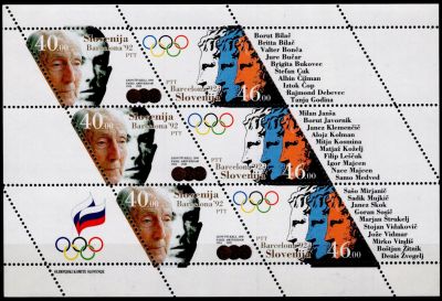 1992 - Slov�nie Feuille n� 27/28 - Jeux Olympiques d\'�t� - 1992 Barcelone