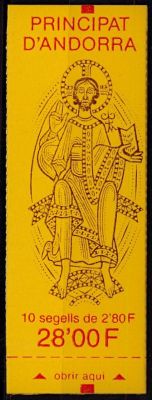 1993 - Andorre Fran�ais carnet n� 5 - Blason d\'Andorre