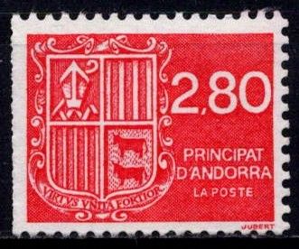 1993 - Andorre Fran�ais Timbre n� 435 - Type blason d\'Andorre
