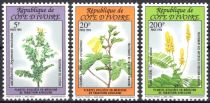 1993 - Cote d\'Ivoire Timbres n&deg; 904/906 - Plantes m&eacute;dicinales de la tradition africaine