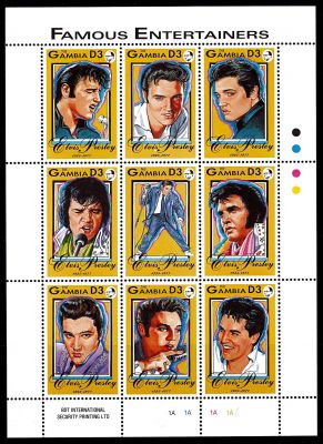 1993 - Gambie F1420/1428 - Hommage � Elvis Presley 
