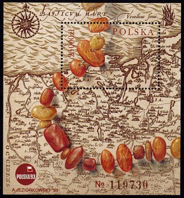 1993 - Pologne Bloc n� 131 - Min�raux - Exposition philat�lique Polska\'93