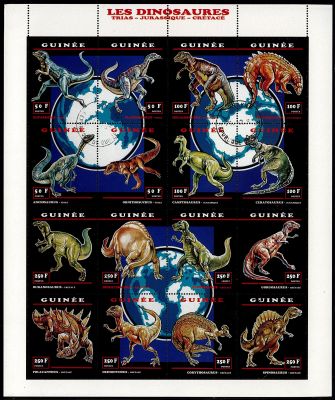 1993 Guin�e 1006-1021 - Animaux pr�historiques