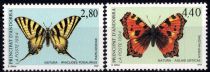 1994 - Andorre Fran&ccedil;ais Timbre n&deg; 451/452 - Faune - Papillons