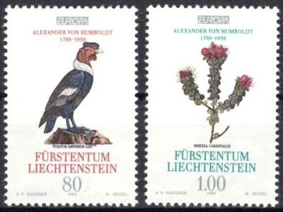 1994 - Liechtenstein timbres n� 1020/1021 - Europa - L\'Europe et les d�couvertes
