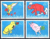1994 - Liechtenstein timbres n&deg; 1026/1029 - Plaisir d\'&eacute;crire