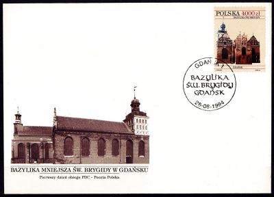 1994 - Pologne FDC 3295 - Basilique Sainte Brigitte � Gdansk
