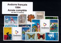 1994 Andorre français - Année Complète 441_453