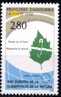 1995 - Andorre Fran�ais Timbre n� 454 - Ann�e europ�enne de la conservation de la nature