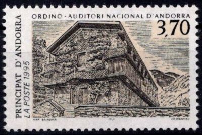 1995 - Andorre Fran�ais Timbre n� 460 - L\'Auditorium national d\'Andorre