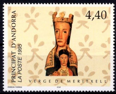 1995 - Andorre Fran�ais Timbre n� 461 - Vierge de Meritxell