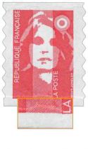 1995 - France Adhésif 7 (2874) Marianne du Bicentenaire TVP rouge bords ondulés