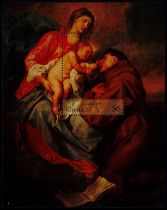 1995 - Grenade BF398-399 - Noël, détails de tableaux de Van Dyck