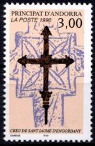 1996 - Andorre Fran&ccedil;ais Timbre n&deg; 474 - Croix de Sant Jaume d\'Engordany