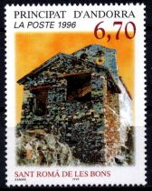 1996 - Andorre Fran&ccedil;ais Timbre n&deg; 482 - Sant Roma de Les Bons