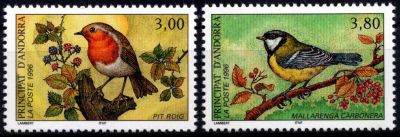 1996 - Andorre Fran�ais Timbres n� 470/471 - Nature - Faune