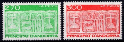 1996 - Andorre Fran�ais Timbres n� 472/473 - Type Ecu primitif des Vall�es