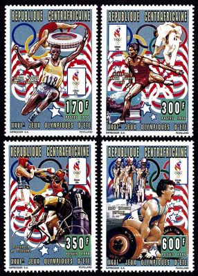 1996 - Centrafrique n� 1049/1052 - JO �t� - 1996 Atlanta