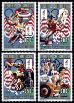 1996 - Centrafrique n° 1049/1052 - JO été - 1996 Atlanta