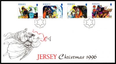 1996 - Jersey Enveloppe 1er jour n� 754 - No�l