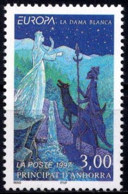 1997 - Andorre Fran�ais Timbre n� 487 - Contes et l�gendes