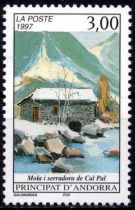 1997 - Andorre Fran&ccedil;ais Timbre n&deg; 489 - Moulin de Cal Pal