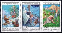 1997 - Andorre Fran&ccedil;ais Timbres n&deg; 493/495 - L&eacute;gendes andorranes